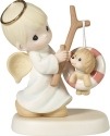 Precious Moments 172017 Angel with Lifesaver Rescuing Dog Figurine