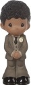 Precious Moments 172068 Groom Black Hair Dark Skin Figurine