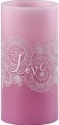 Precious Moments 172462 Pink 6in Pillar Candle LED