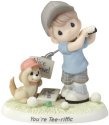 Precious Moments 173010 Boy Golfing with Dog Figurine