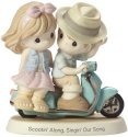 Precious Moments 173012 Couple Riding Vespa Scooter Figurine