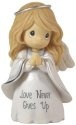Precious Moments 173016 Love Never Gives Up Angel Figurine