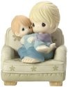 Precious Moments 173019 Mom Hugging Boy In Chair Figurine
