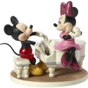 Precious Moments 173704 Disney Mickey and Minnie with Piano Musical