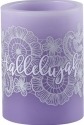 Precious Moments 179031 Lavendar 4in Pillar Candle LED