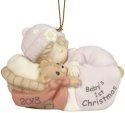 Precious Moments 181005 Dated 2018 Baby Girl Ornament