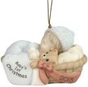 Precious Moments 181006 Dated 2018 Baby Boy Ornament