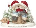 Precious Moments 181010 Winter Couple on Stump Figurine LE