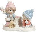 Precious Moments 181036 Boy and Girl Playing In The Snow Figurine