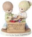 Precious Moments 181038 Couple Cooking Together Figurine