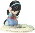 Precious Moments 181092 Disney Girl as Mulan By Pond Figurine