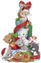 Precious Moments 181111 Cats and Mouse LED Christmas Tree Musical