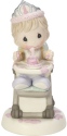 Precious Moments 182001 Baby Girl 1st Birthday Smash Cake Figurine