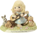 Precious Moments 182004 Girl Playing Guitar with Animals Figurine