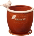 Precious Moments 185008 Believe Flower Pot