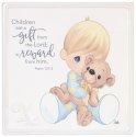 Precious Moments 185053 Boy with Teddy Bear Plaque