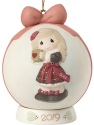 Precious Moments 191003 Dated 2019 Girl Ball Ornament