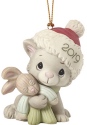 Precious Moments 191007 Christmas Kitty Cuddles Dated 2019 Cat Ornament