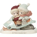 Precious Moments 191032 Couple on Snowmobile Figurine
