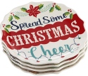 Precious Moments 191426 Snowman Dessert Plate Set of 4