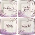 Precious Moments 191441 Inspirational Dessert Plate Set of 4