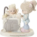 Precious Moments 192018 Mom Giving Baby Bath Figurine