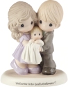 Precious Moments 193002 Couple with New Baby Figurine