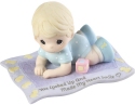 Precious Moments 193003 Baby On Tummy with Blanket Figurine