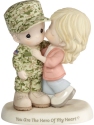 Precious Moments 193010 Service Couple with Boy In Camo Figurine