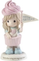 Precious Moments 193019 Girl Dressed As Cupcake Birthday Figurine