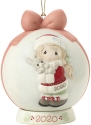 Precious Moments 201003 Dated 2020 Girl Ball Ornament