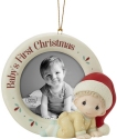 Precious Moments 201010 Baby's 1st Christmas Photo Frame Ornament