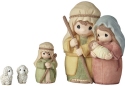 Precious Moments 201406 Set of 4 Nesting Holy Family Nativity Figurines
