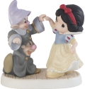 Precious Moments 202034 Disney Snow White Dancing with Dopey and Sneezy Figurine