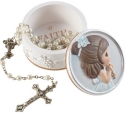 Precious Moments 202428 First Communion Girl Rosary Box