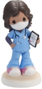 Precious Moments 202432 Brunette Girl Healthcare Worker Figurine