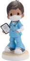 Precious Moments 202433 Brunette Boy Healthcare Worker Figurine
