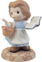 Precious Moments 203061 Disney Belle In Blue Dress with Book Figurine