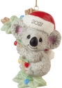 Precious Moments 211009 Dated 2021 Koala Bear Christmas Ornament