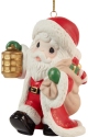 Precious Moments 211012 Annual Santa with Lantern Ornament