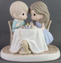 Precious Moments 211034 Couple Having Candlelight Dinner Figurine