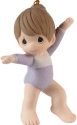 Precious Moments 211036 Gymnastics Brunette Girl Christmas Ornament