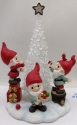 Precious Moments 211406 Gnomes Trimming The Tree LED Figurine