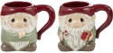 Precious Moments 211411 Gnaughty & Gnice Gnome Mugs Set of Two