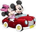Precious Moments 211702 Disney Mickey and Minnie In Red Car Figurine