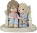 Precious Moments 212006 Mom and Daughter On Bench Figurine