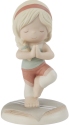 Precious Moments 212008i Girl In Yoga Pose Figurine