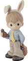 Precious Moments 212016 Boy In Easter Outfit and Bunny Ears Figurine