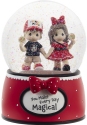 Precious Moments 213106 Disney Fan Couple Musical Snow Globe