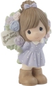 Precious Moments 216010 Girl with Flowers Behind Back Figurine